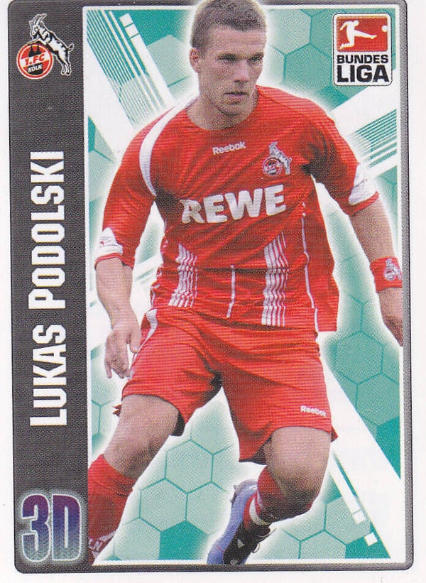 Lukas Podolski / 1.FC Köln / Topps Bundesliga 2009 / 3D Bild / Nr.T5