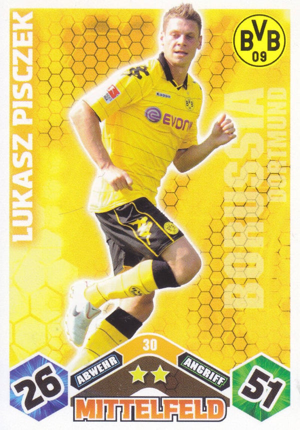 Lukasz Pisczek - Borussia Dortmund - Topps Match Attax 2010 - Basis Karte - Nr.30