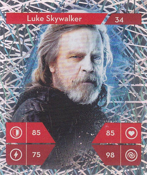 Luke Skywalker Glitzer Karte