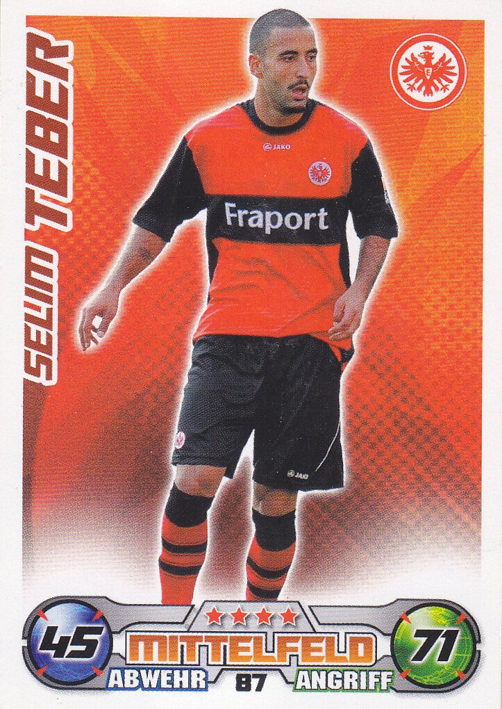 Selim Teber / Eintracht Frankfurt / Topps Match Attax 2009 / Basis Karte / Nr.87