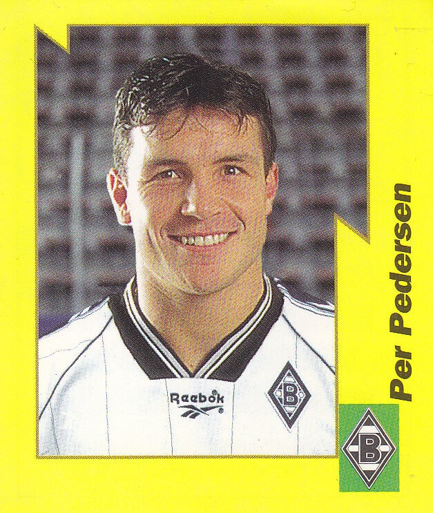 Per Pedersen - Borussia Mönchengladbach - Panini Bundesliga 1997 - Gelbe Serie - Nr. 161