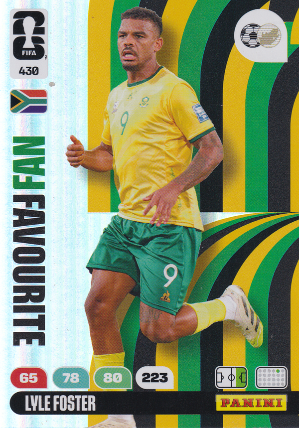 Lyle Foster - Südafrika - Panini WM 2026 - Fan Favourite - Nr.430