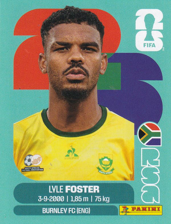 Lyle Foster - Südafrika - Panini WM 2026 - Basis Bild - RSA17