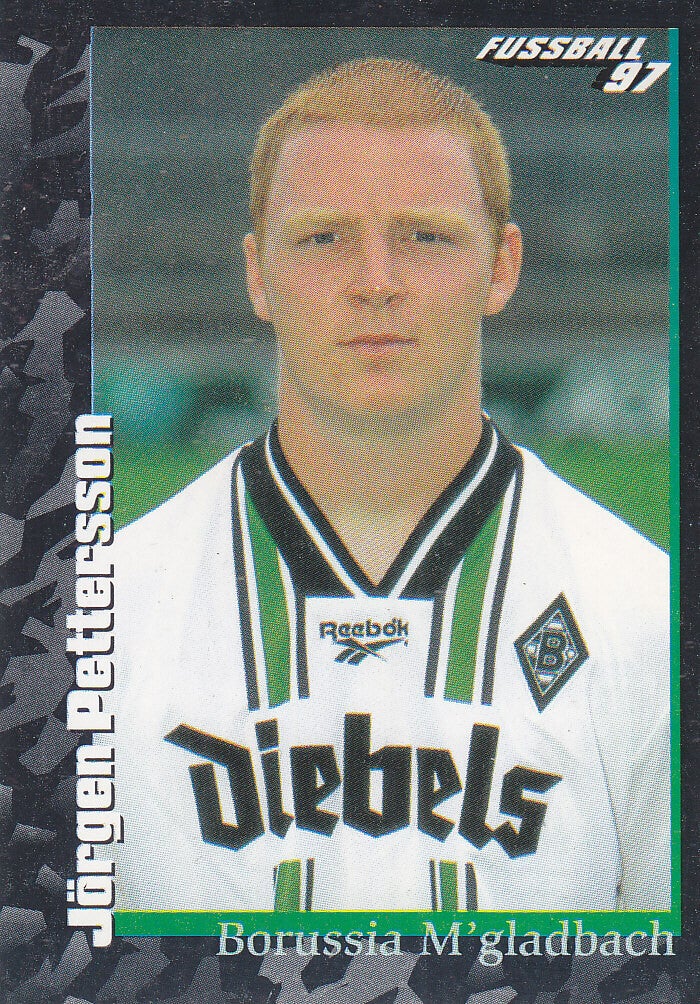 Jörgen Pettersson / Borussia Mönchengladbach / Panini Bundesliga 1997 / Schwarze Serie / Nr. 100