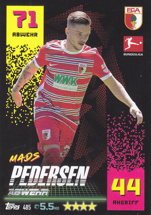 Mads Pedersen FC Augsburg Basis Karte Nr.485