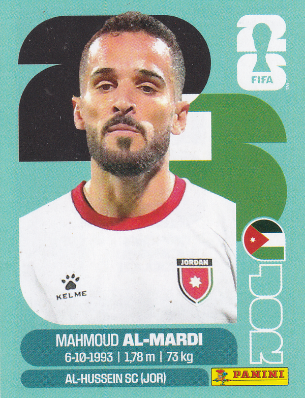 Mahmoud Al-Mardi - Jordanien - Panini WM 2026 - Basis Bild - JOR17