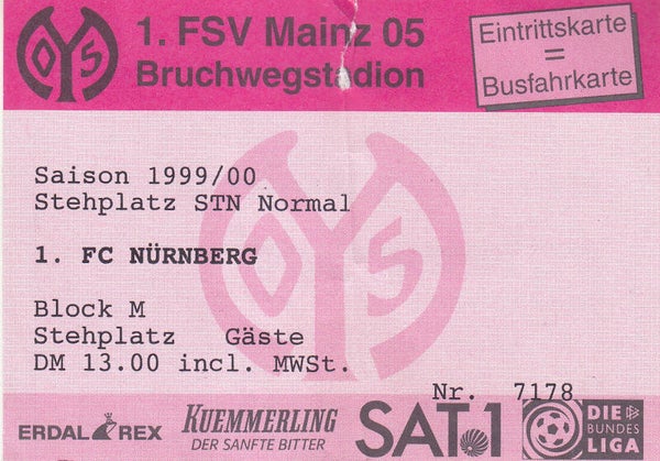 1.FSV Mainz 05 - 1.FCN 1999