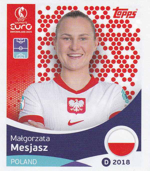 Malgorzata Mesjasz - Polen - Topps Frauen EM 2025 - Basis Bild - Nr. 195