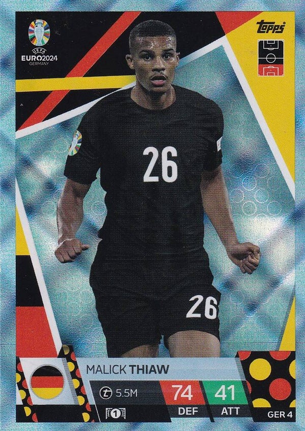 Malick Thiaw / Deutschland / Topps EM 2024 / Chrystal / Nr. GER 4