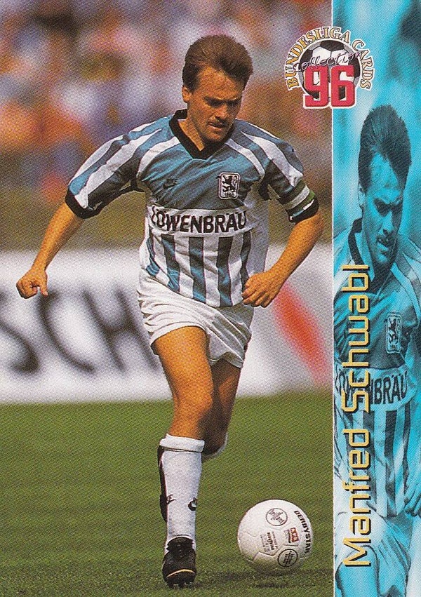 Manfred Schwabl / TSV 1860 München / Panini Bundesliga 1996 / Basis Karte / Nr. 162