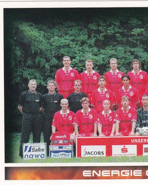 Energie Cottbus - Panini Bundesliga 2001 - Mannschaftsbild 1 - Nr. 86