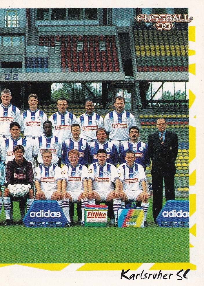 Karlsruher SC / Panini Bundesliga 1998 / Mannschaftsbild 2 / Nr. 140