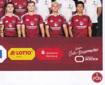 Mannschaftsbild 6 / Panini 125 Jahre 1.FC Nürnberg / Nr. 38
