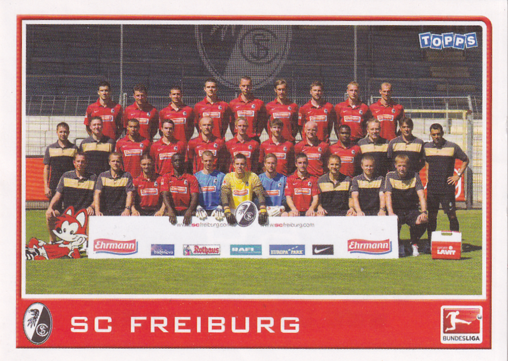 SC Freiburg - Topps Budesliga 2010 - Mannschaftsbild - Nr. 69