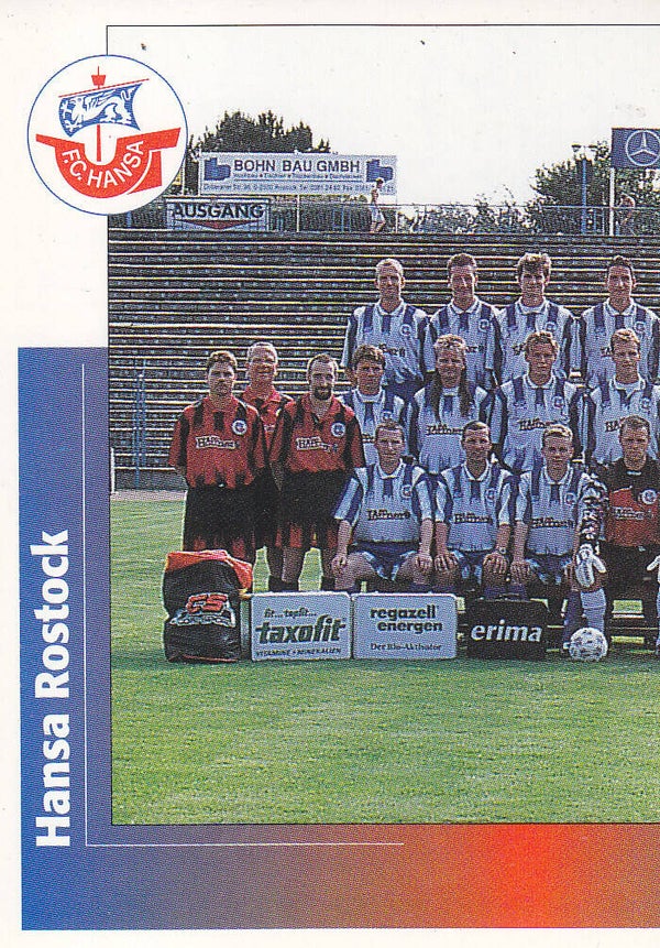 FC Hansa Rostock / Panini Bundesliga 1996 / Mannschaftsbild 1 / Nr.406