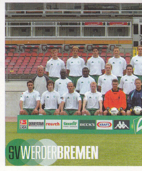SV Werder Bremen / Panini Bundesliga 2002 / Mannschaftsbild 1 / Nr. 86