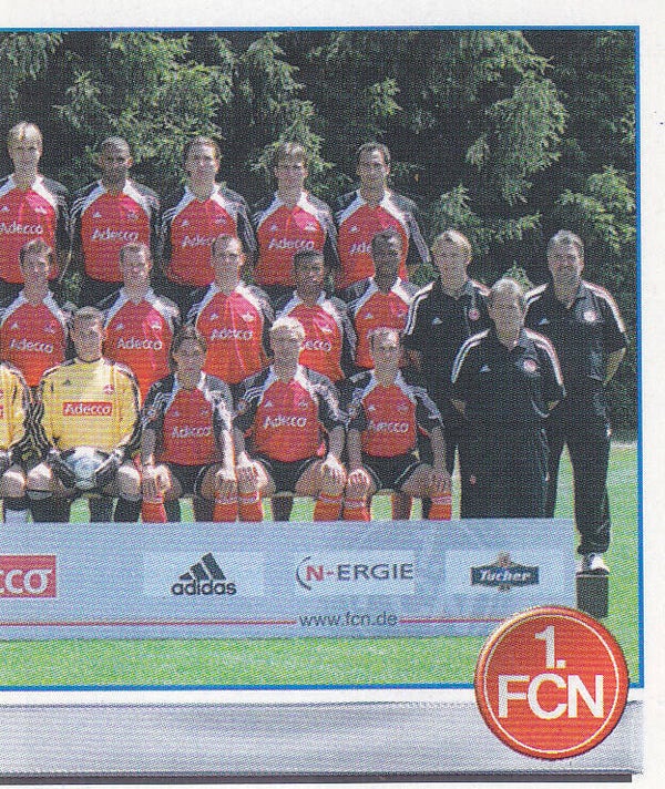 1.FC Nürnberg / Panini Bundesliga 2002 / Mannschaftsbild 2 / Nr. 383