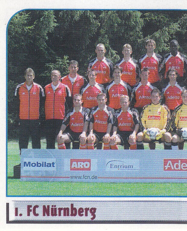 1.FC Nürnberg / Panini Bundesliga 2002 / Mannschaftsbild 1 / Nr. 382