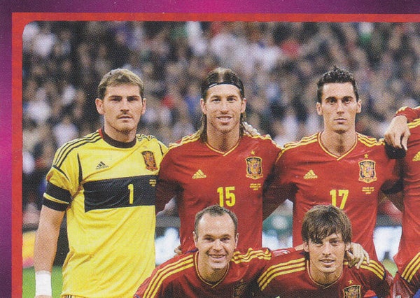 Spanien / Panini EM 2012 / Mannschaftsbild 1 / Nr. 283