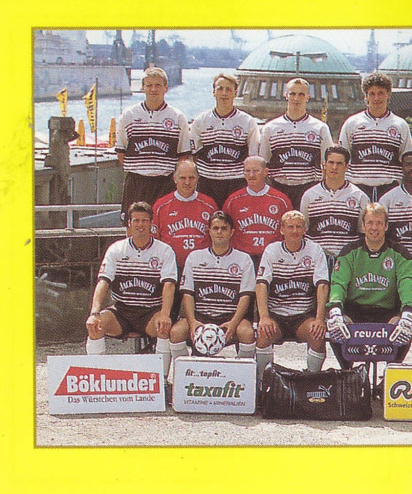 FC St. Pauli / Panini Bundesliga / Mannschaftsbild 1 / Gelbe Serie / Nr.287