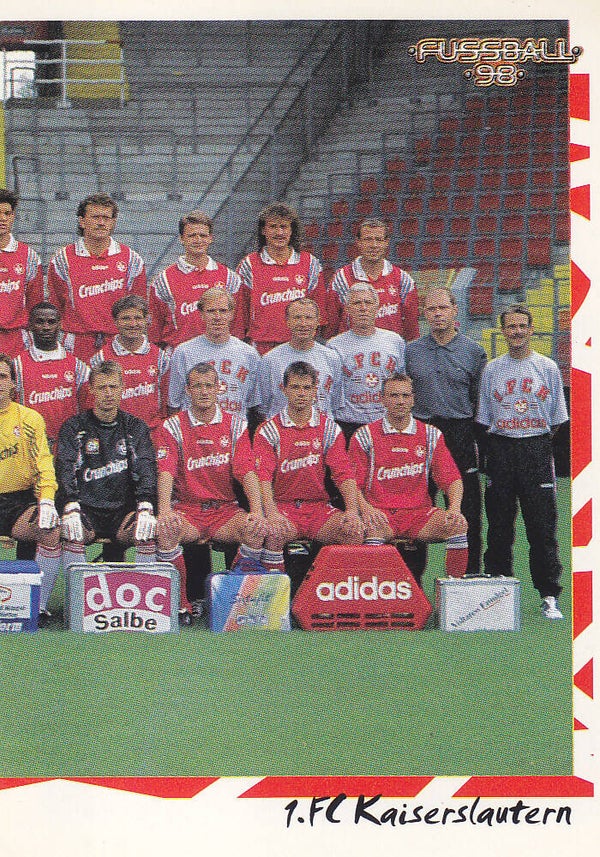 1.FC Kaiserslautern / Panini Bundesliga 1998 / Mannschaftsbild 2 / Nr. 410