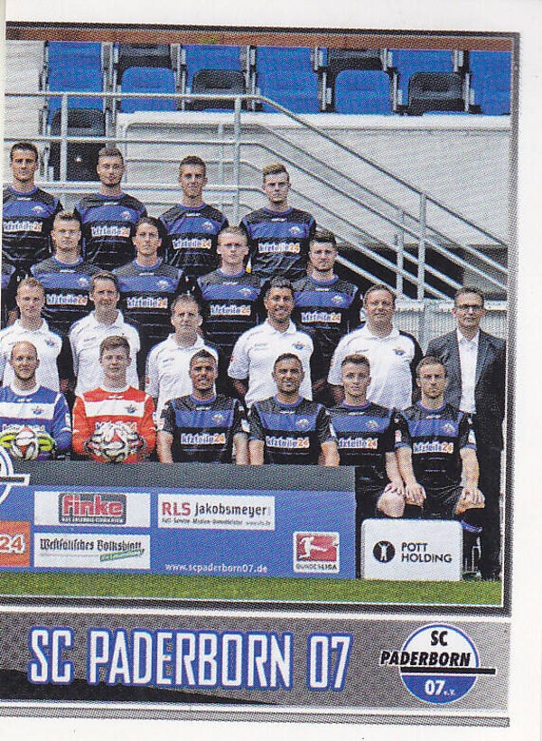 SC Paderborn / Topps Bundesliga 2014 / Mannschaftsbild 2 / Nr. 215