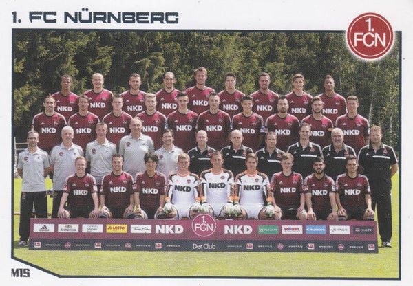 1.FC Nürnberg / Mannschaftskarte / Topps Match Attax 2013 / Nr.M15