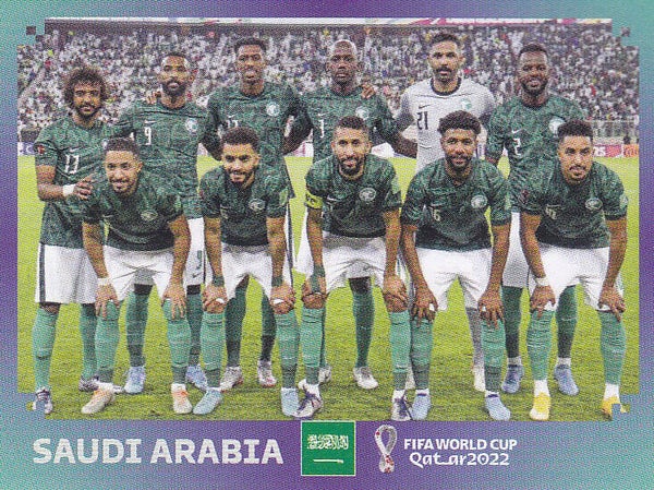 Saudi Arabien / Panini WM 2022 / Mannschaftsbild / Nr. KSA 1