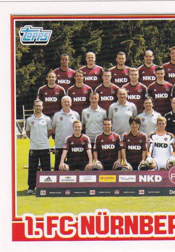 1.FC Nürnberg - Topps Bundesliga 2013 - Mannschaftsbild 1 - Nr. 216