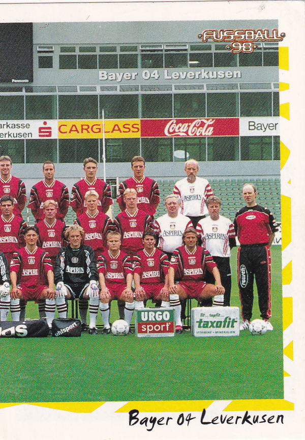 Bayer Leverkusen - Panini Bundesliga 1998 - Mannschaftsbild 2 - Nr. 32