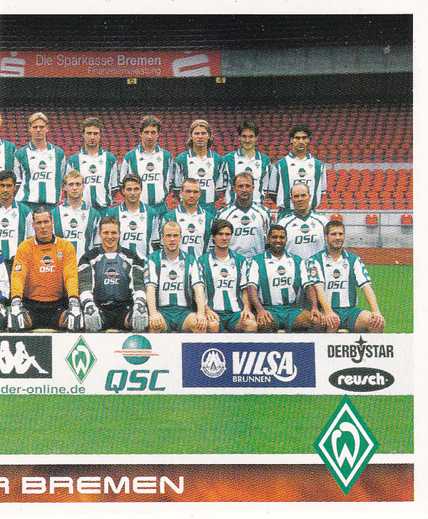 SV Werder Bremen - Panini Bundesliga 2001 - Mannschaftsbild 2 - Nr. 61