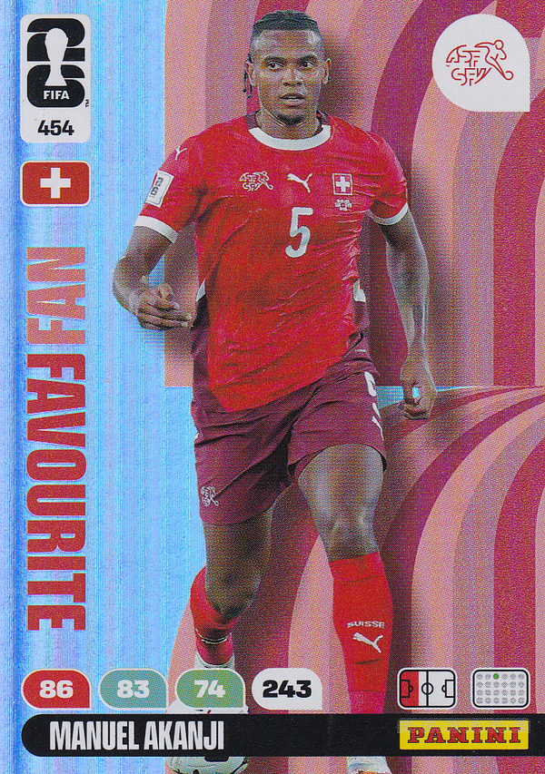 Manuel Akanji - Schweiz - Panini WM 2026 - Fan Favourite - Nr. 454