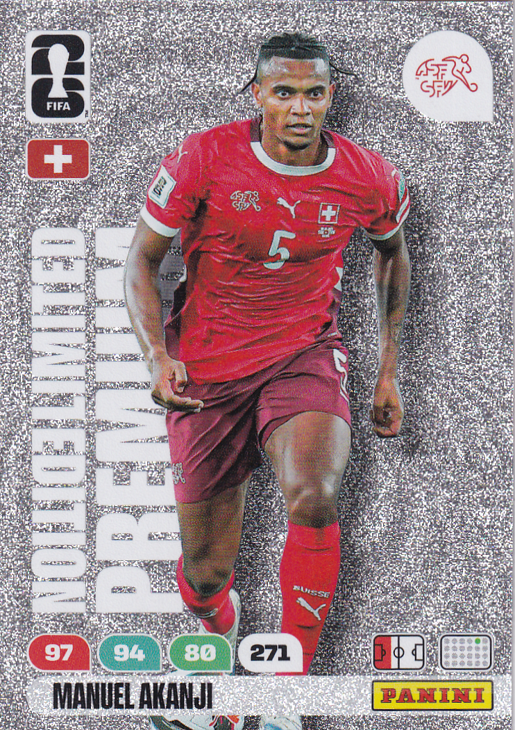 Manuel Akanji - Schweiz - Panini WM 2026 - Limited Premium - Nr. LEP-MA