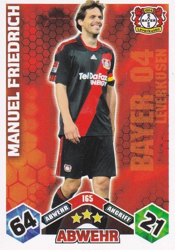 Manuel Friedrich / Bayer 04 Leverkusen / Topps Match Attax 2010 / Basis Karte / Nr. 165