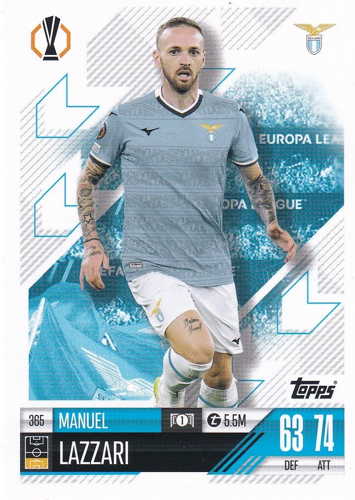Manuel Lazzari / Lazio Rom / Topps Champions League 2024 / Basis Karte / Nr. 365