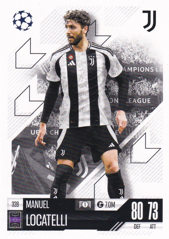 Manuel Locatelli - Juventus Turin - Topps Champions League 2024 - Basis Karte - Nr. 328