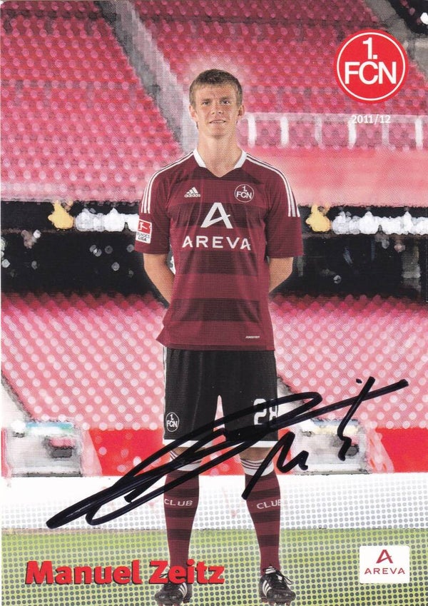 Manuel Zeitz / 1.FC Nürnberg / Autogrammkarte 2011