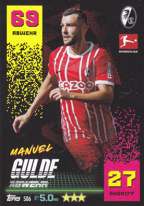 Manuel Gulde SC Freiburg Basis Karte Nr.506