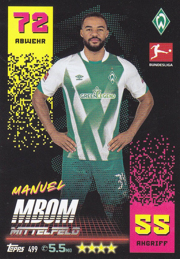 Manuel Mbom SV Werder Bremen Basis Karte Nr.499