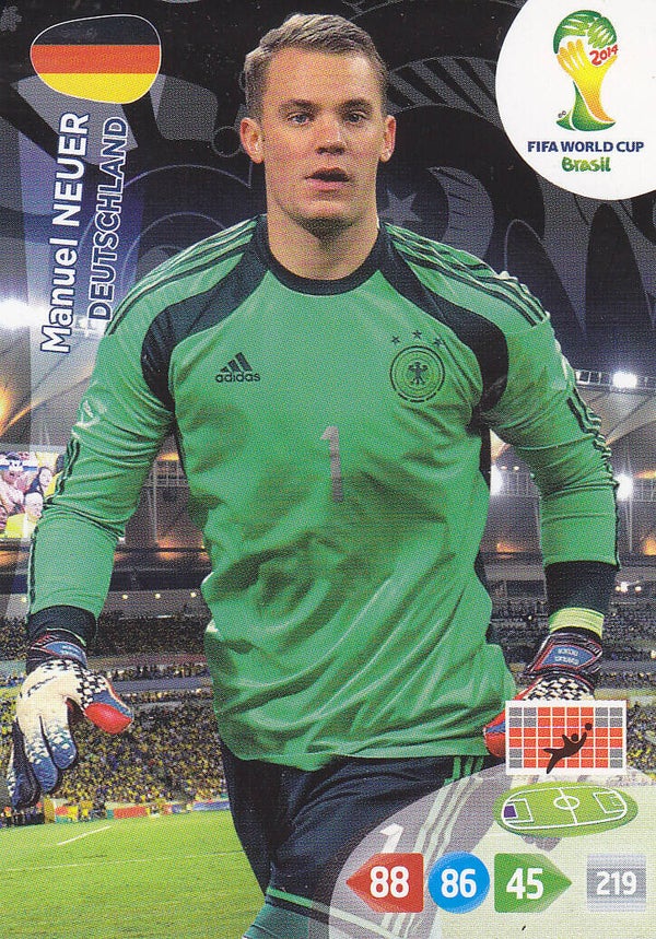 Manuel Neuer / Deutschland / Panini WM 2014 / Basis Karte / Nr. 104