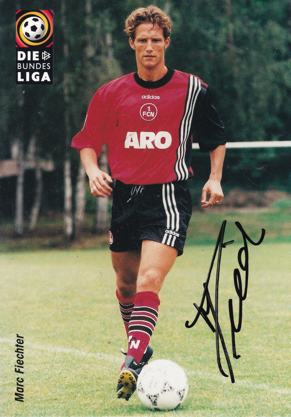 Marc Fiechter - 1.FC Nürnberg - Autogrammkarte 1997