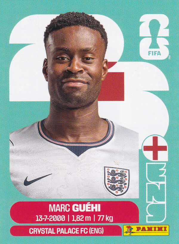 Marc Guehi - England - Panini WM 2026 - Basis Bild - ENG4