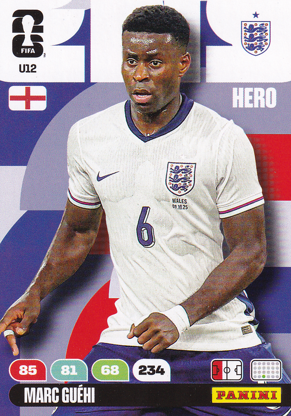 Marc Guehi - England - Panini WM 2026 - Hero - Update - Nr. U12