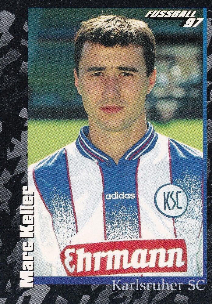 Marc Keller / Karlsruher SC / Panini Bundesliga 1997 / Schwarze Serie / Nr. 176