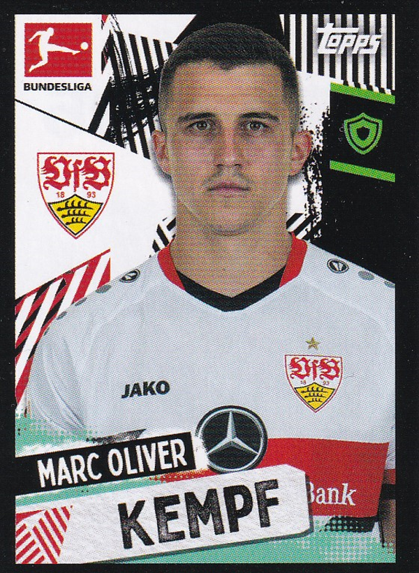Marc Oliver Kempf VFB Stuttgart / Topps Bundesliga 2021 / Basis Bild / Nr. 396