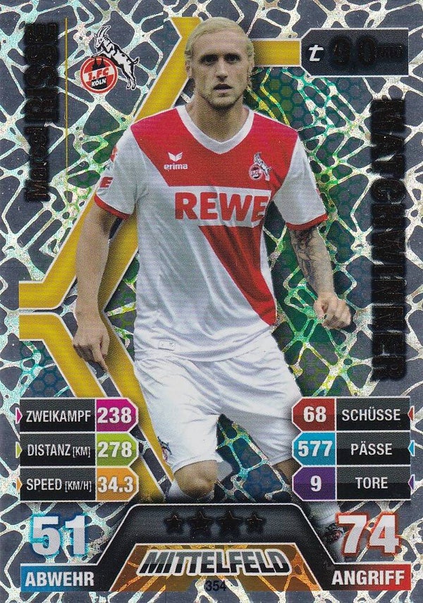 Marcel Risse - 1.FC Köln - Topps Match Attax 2014 - Matchwinner - Nr. 354