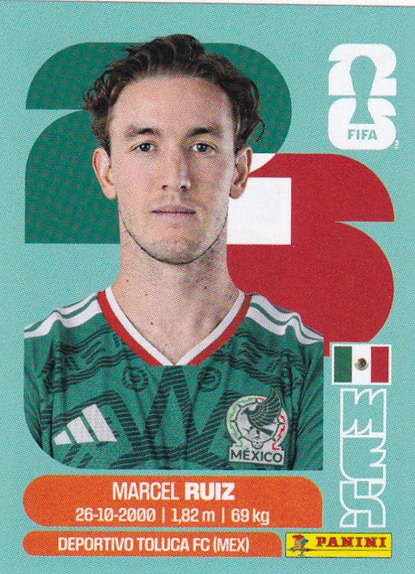 Marcel Ruiz - Mexico - Panini WM 2026 - Basis Bild - MEX12