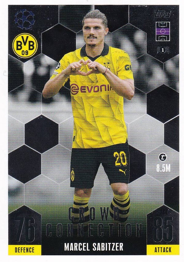 Marcel Sabitzer / Borussia Dortmund / Topps Champions League Extra 2023 / Crowd Connection / Nr. 244