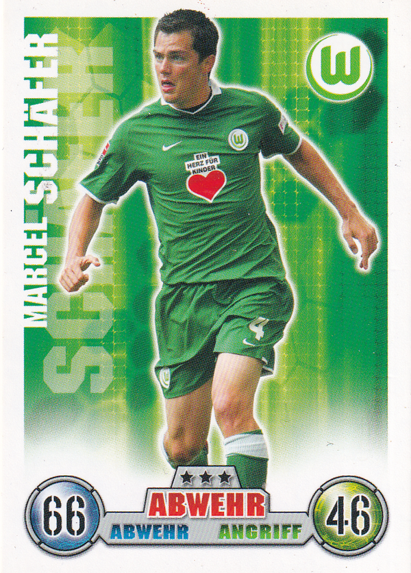 Marcel Schäfer - VFL Wolfsburg - Topps Bundesliga 2008 - Basis Karte - Nr. 309