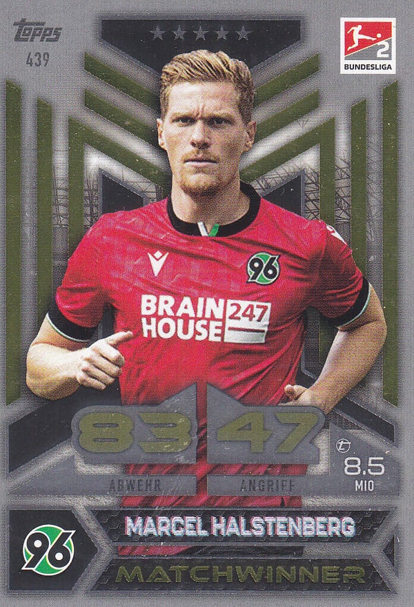 Marcel Halstenberg / Hannover 96 / Topps Match Attax 2023 / Matchwinner / Nr.439